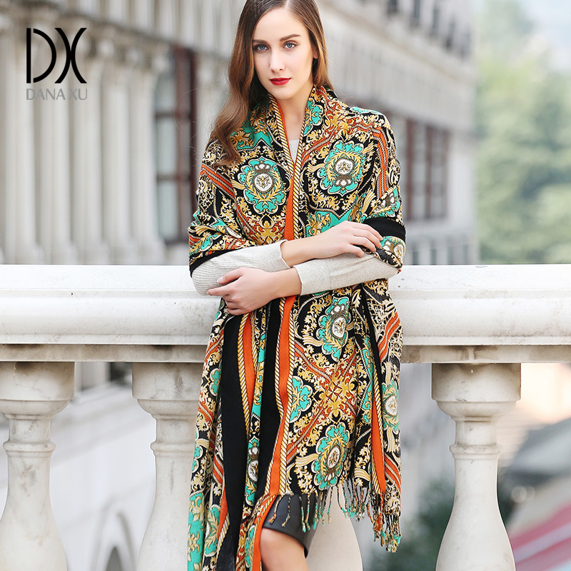 Pashmina Wrap Large - DANA XU 100% Wool Large Shawl