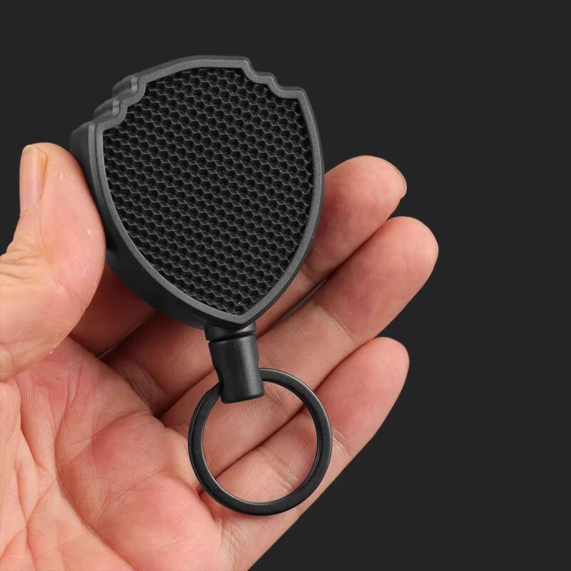 Lanyard Badge Holder - Shield Outdoor Anti-Lost Easy-Pull Buckle Badge