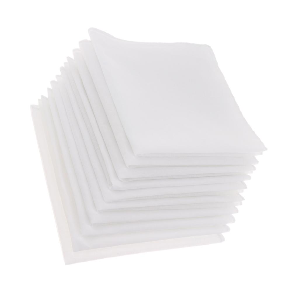 Handkerchief Cotton Men - Men’s Cotton Handkerchief Set Pure White