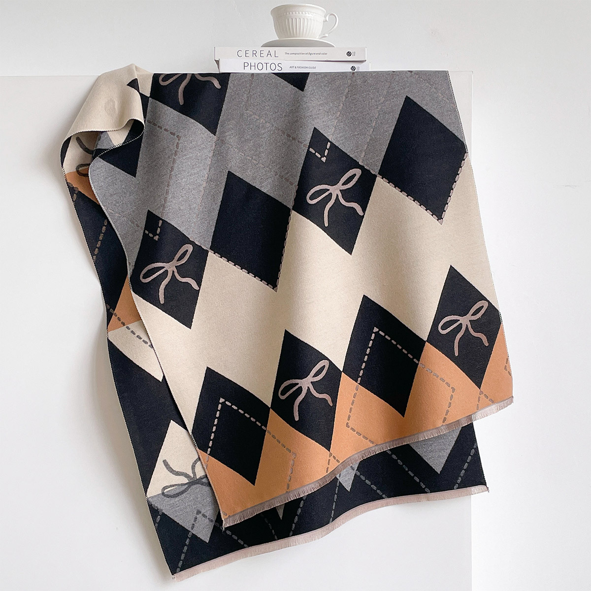 Women Imitation Cashmere Scarf - огляд і ціна Pashmina Wrap Large