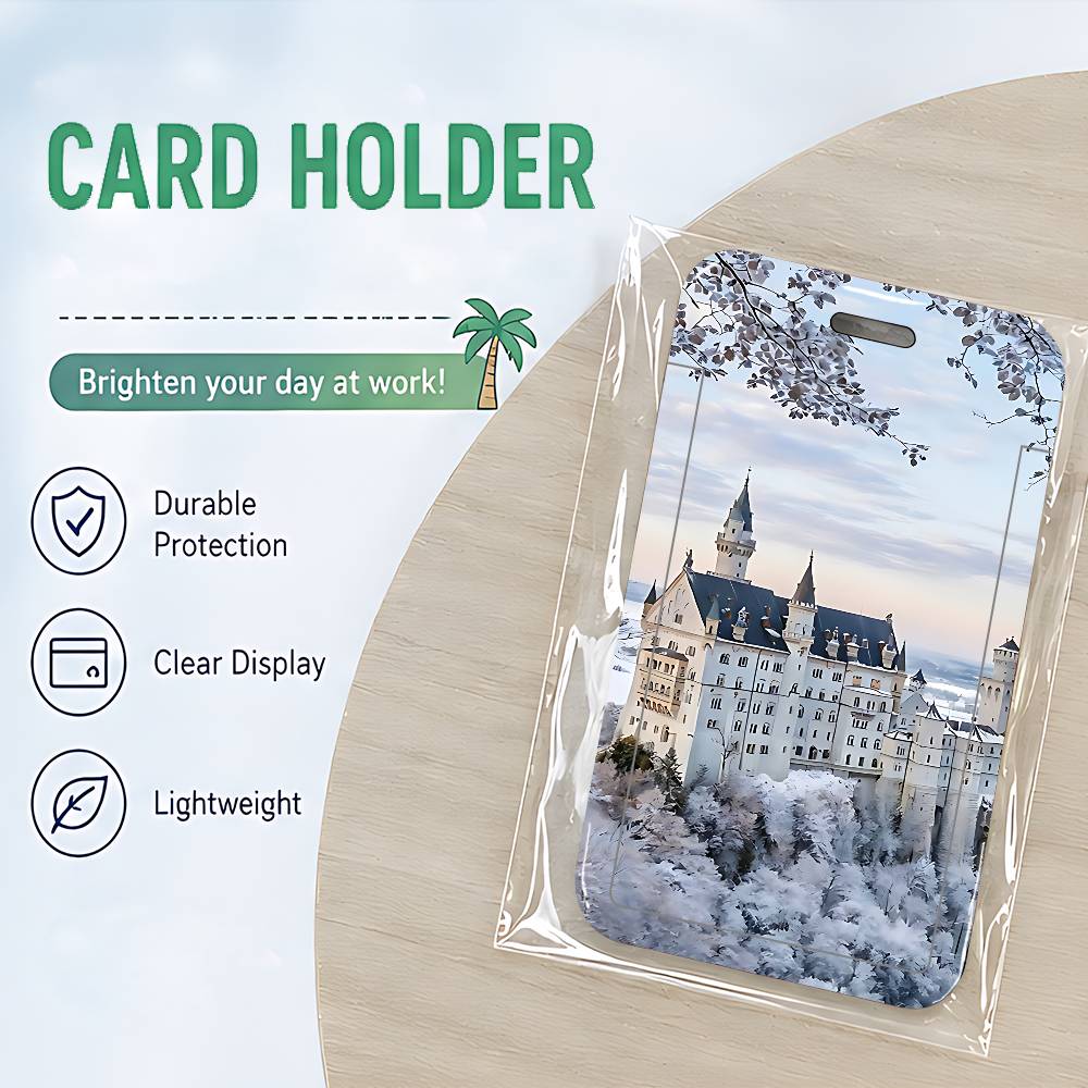 Snow View House Landscape Clea - огляд і ціна Lanyard Badge Holder