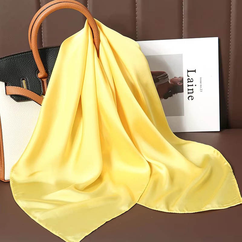 Luxury Solid Color Silk Square - огляд і ціна Silk Neck Scarf