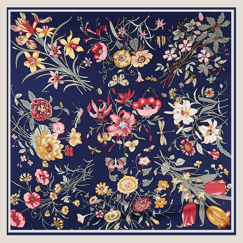 POBING Twill Silk Scarf Women  - огляд і ціна Scarf Silk Square