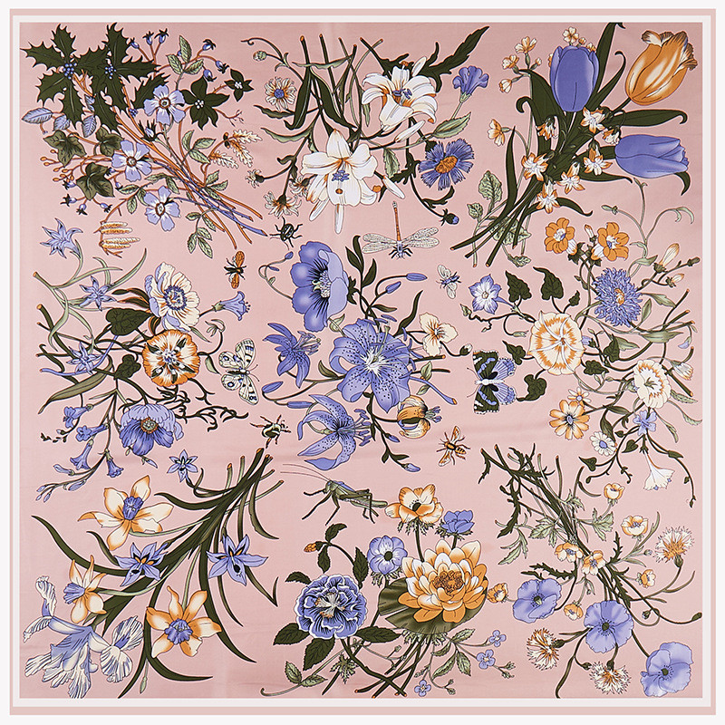 POBING Twill Silk Scarf Women  - огляд і ціна Scarf Silk Square