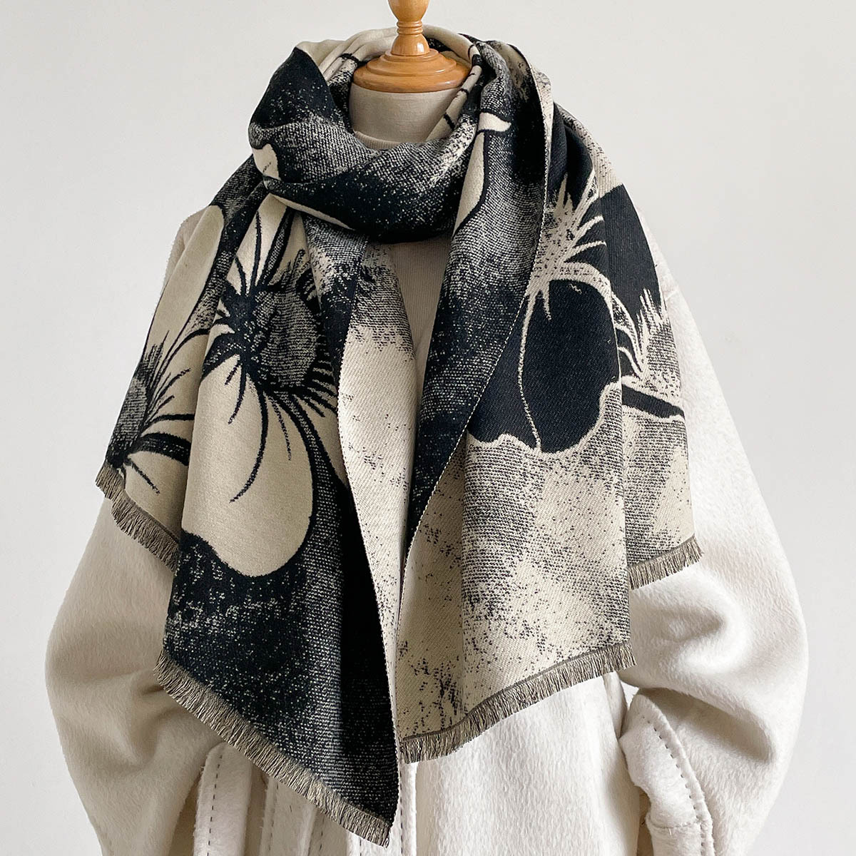 Women Imitation Cashmere Scarf - огляд і ціна Pashmina Wrap Large