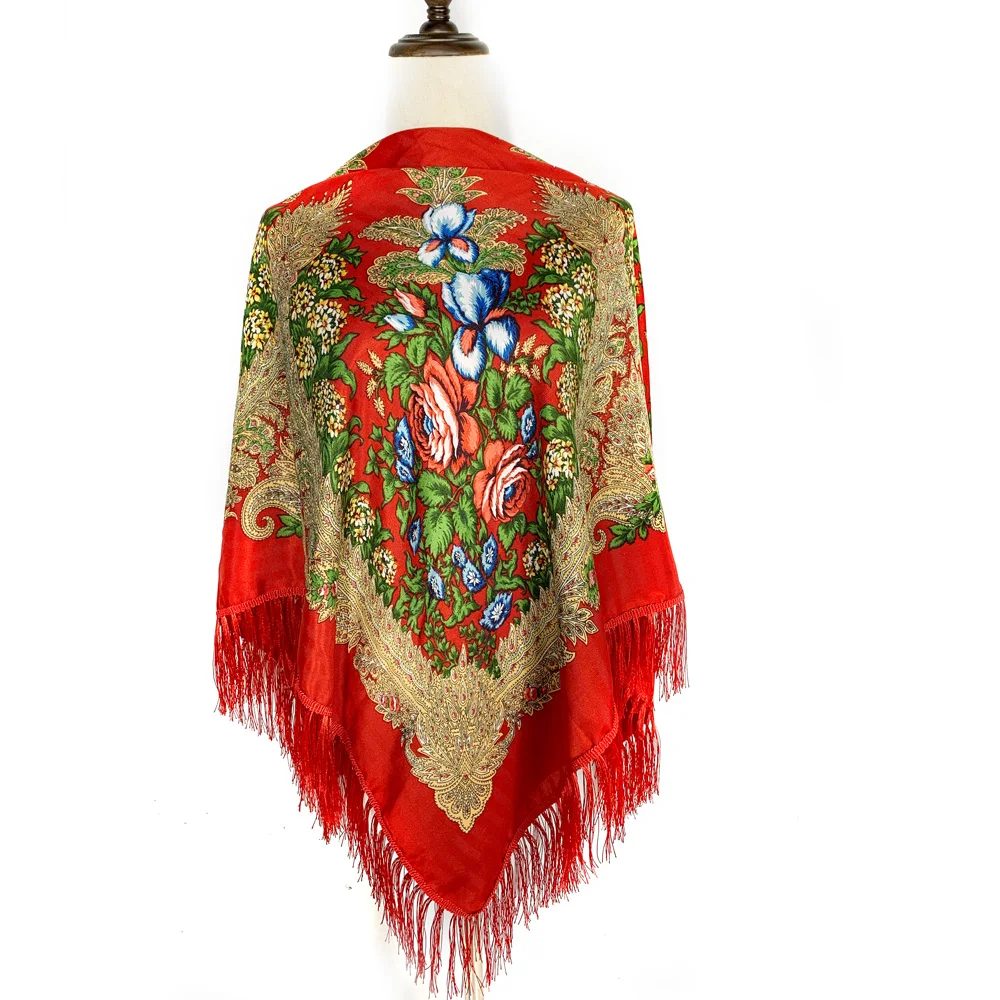 130*130cm Ethnic Style Russian - огляд і ціна Bandana Cotton
