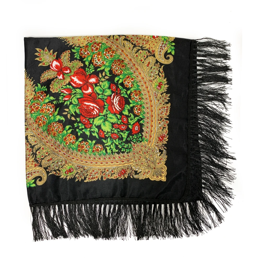 130*130cm Ethnic Style Russian - огляд і ціна Bandana Cotton