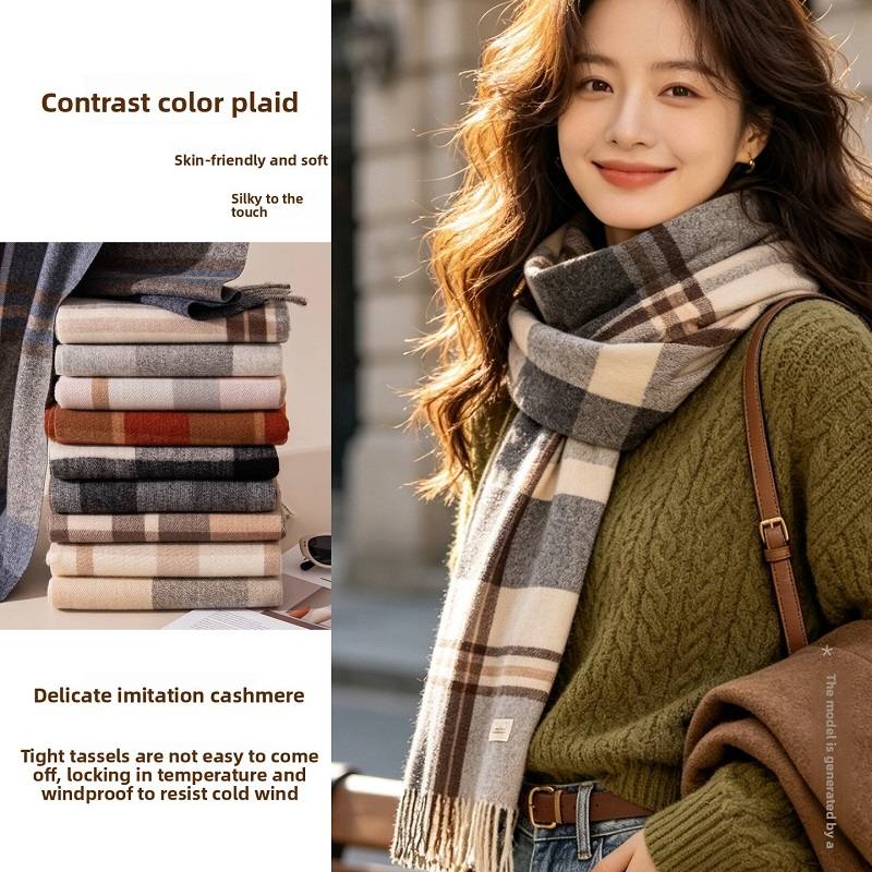 neck scarf thickened heathered - огляд і ціна Infinity Scarf Knit