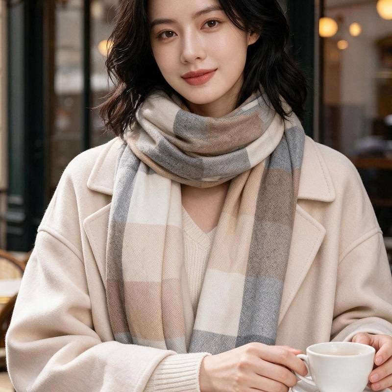 neck scarf thickened heathered - огляд і ціна Infinity Scarf Knit